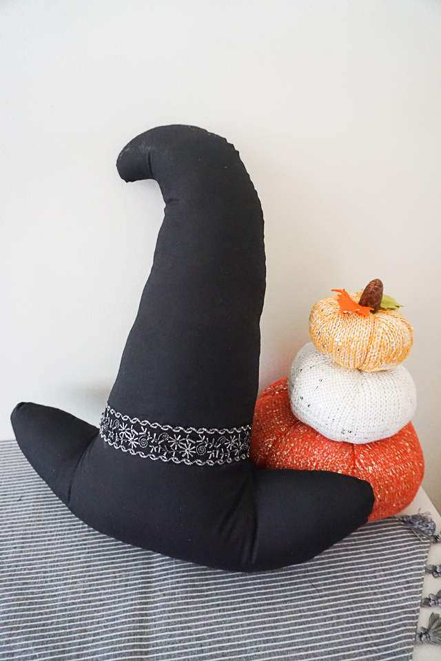 DIY Witch Hat Pillow with Free Pattern