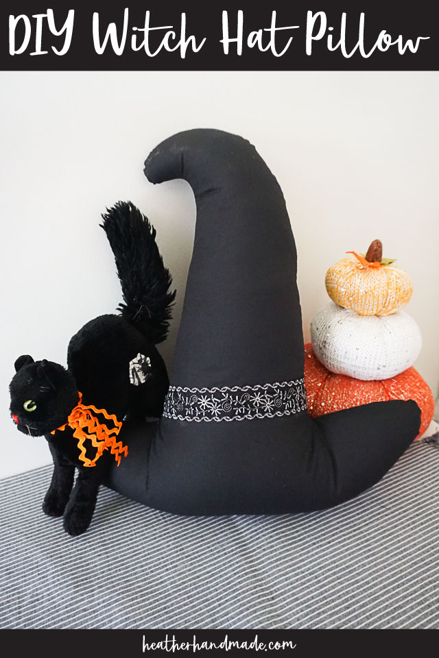 DIY Witch Hat Pillow with Free Pattern