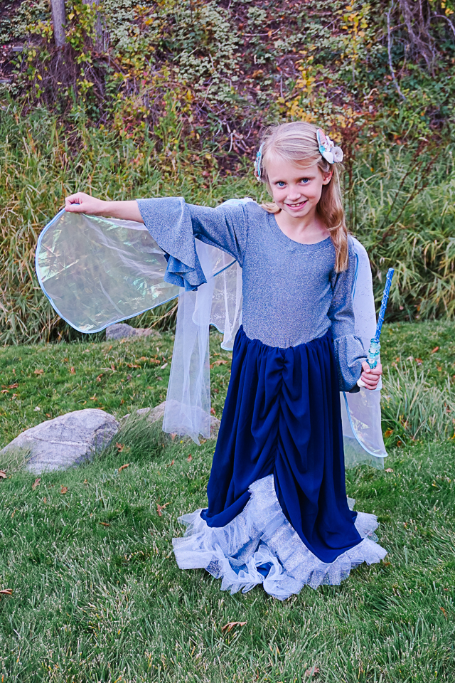 diy water fairy costume with wings