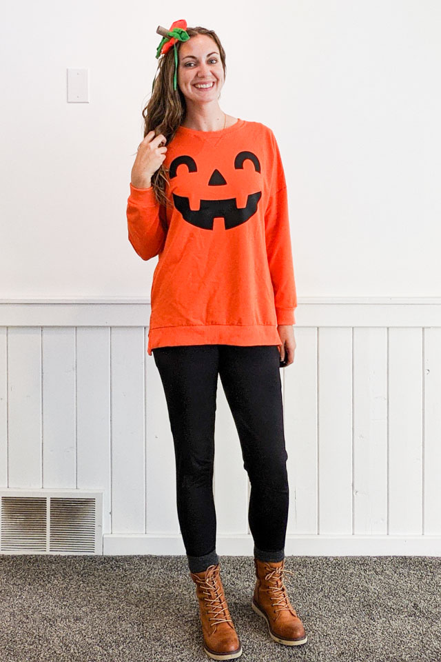 Easy DIY Pumpkin Costume for Adults • Heather Handmade