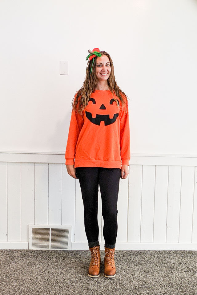 easy diy pumpkin costume