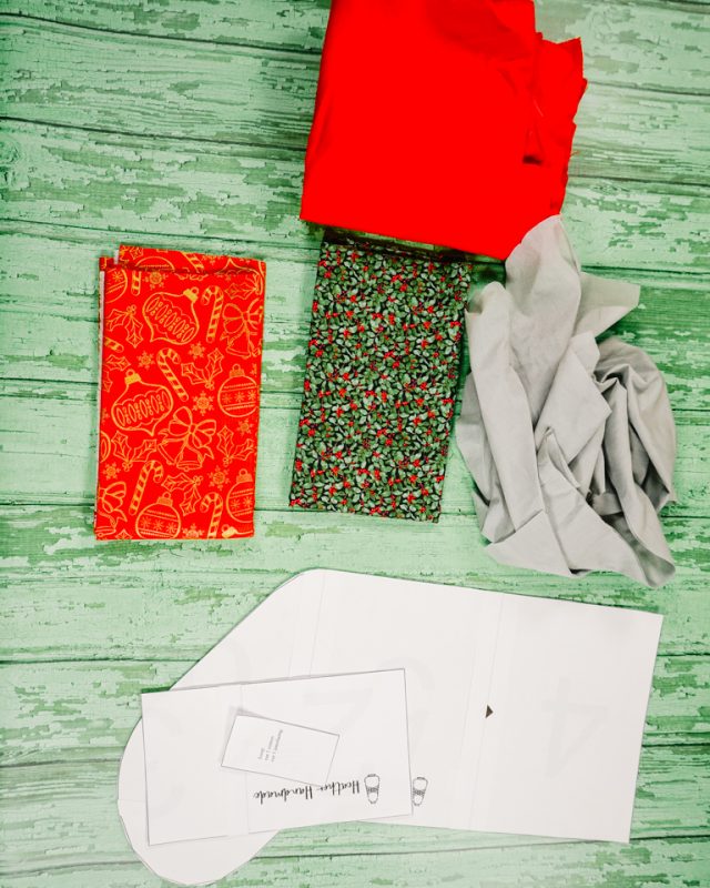 Free Christmas Stocking Sewing Pattern supplies