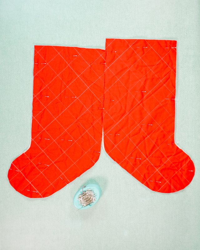 draw quilt lines and layers together