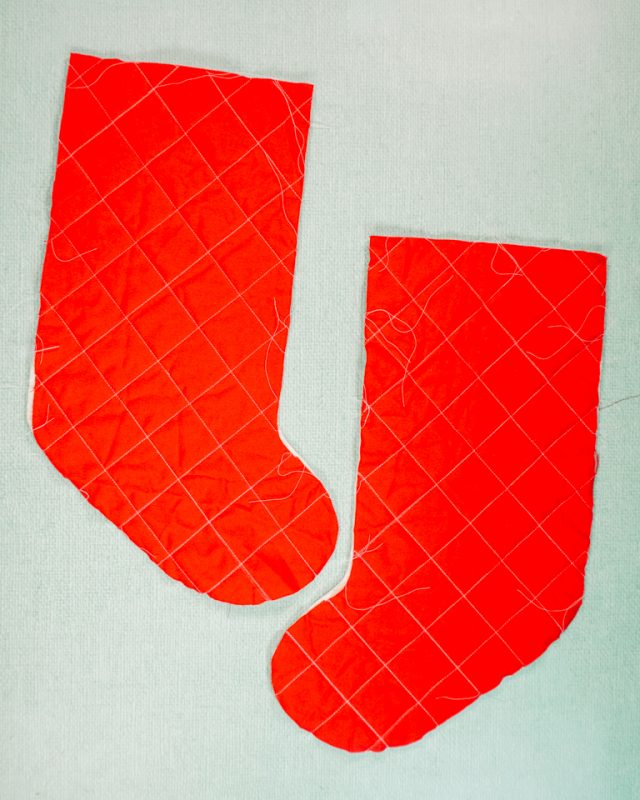 quilt stocking pieces