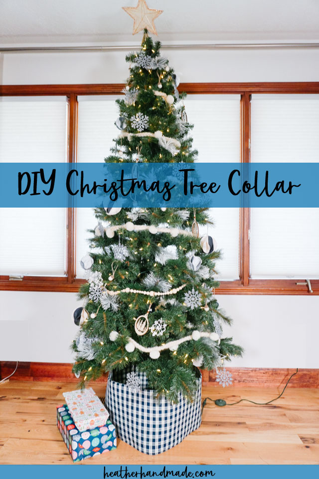 DIY christmas tree collar