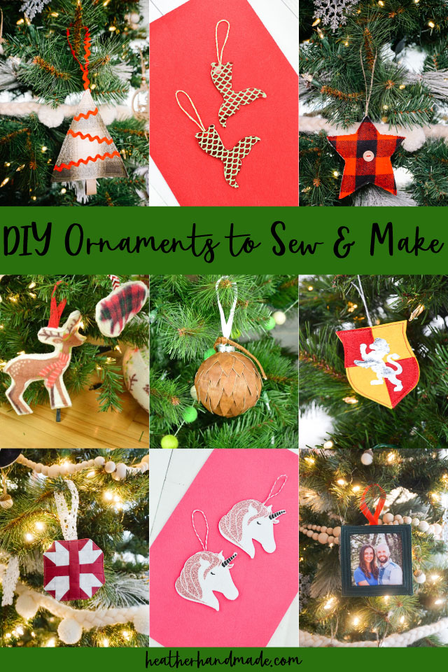 18 DIY Ornaments to Sew and Make