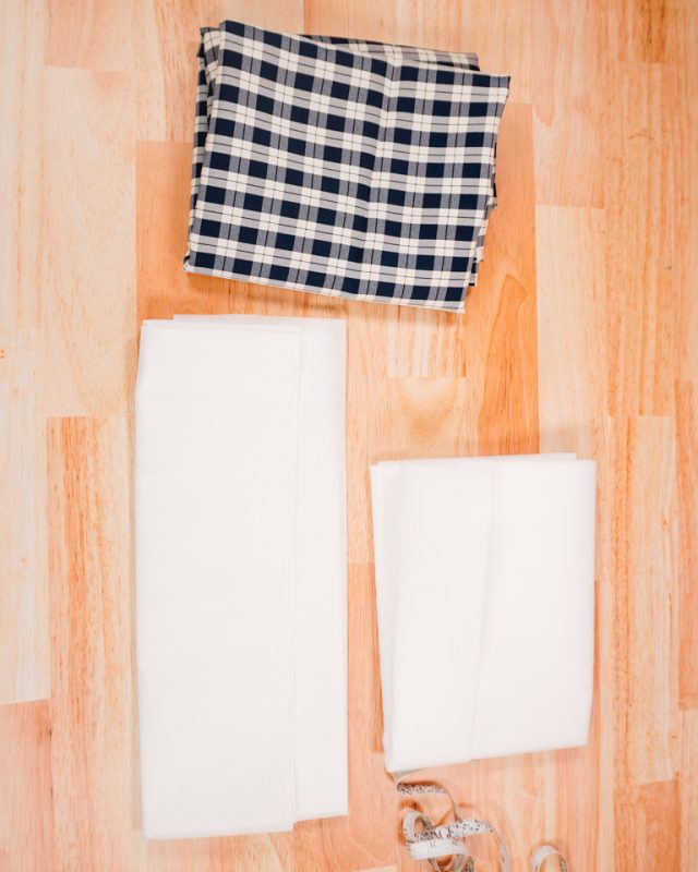 DIY christmas tree collar supplies