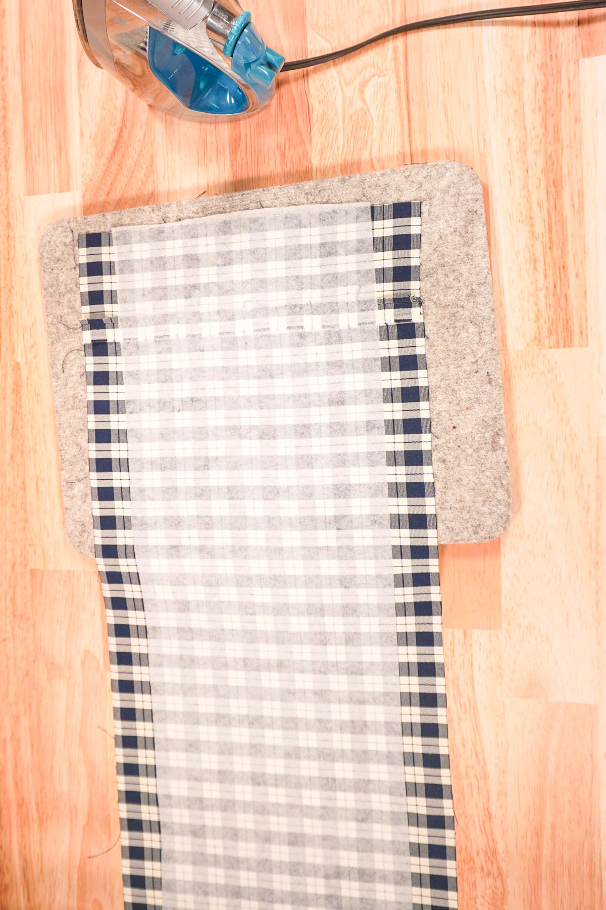 apply interfacing to both rectangles