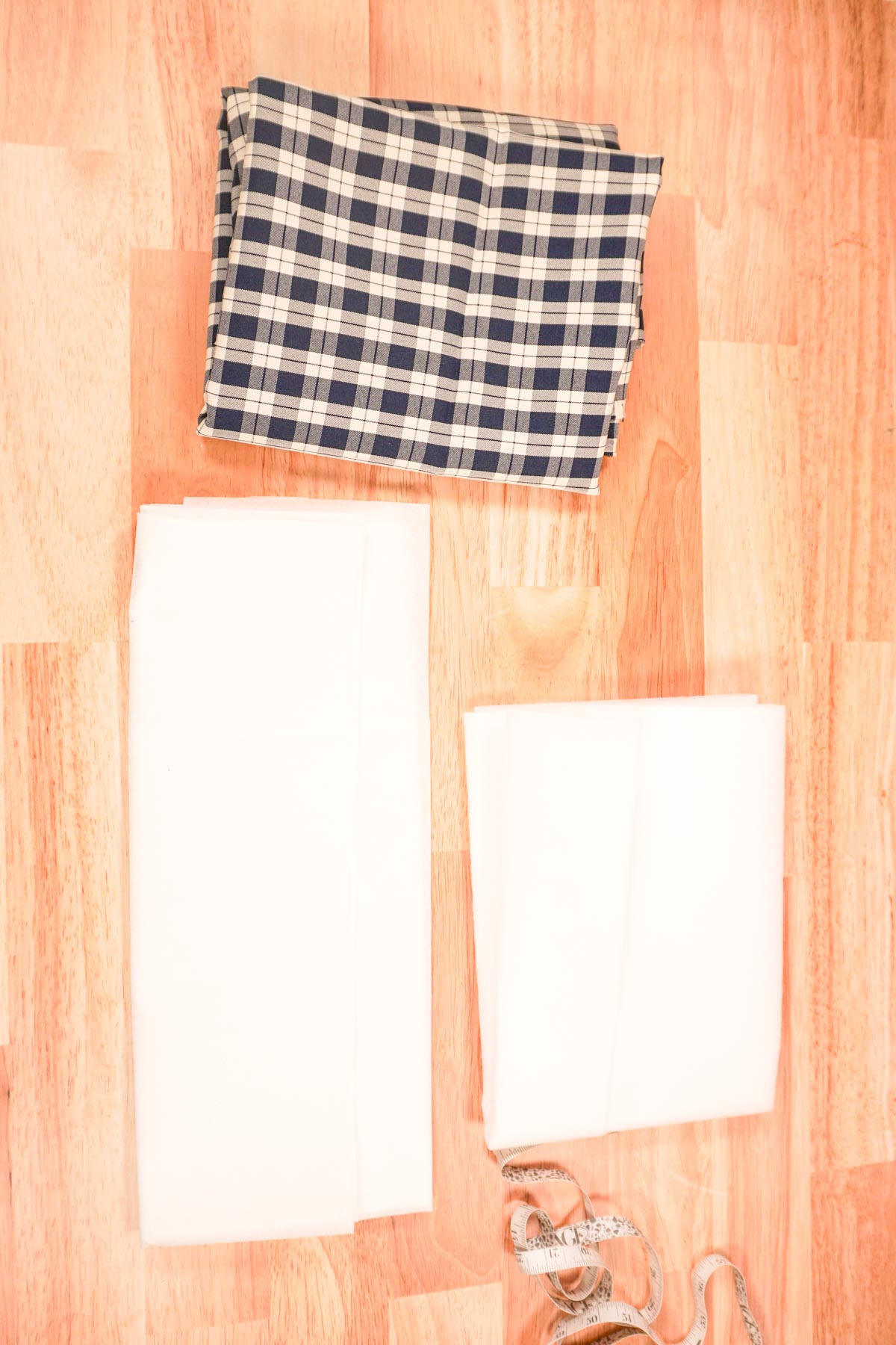DIY christmas tree collar supplies