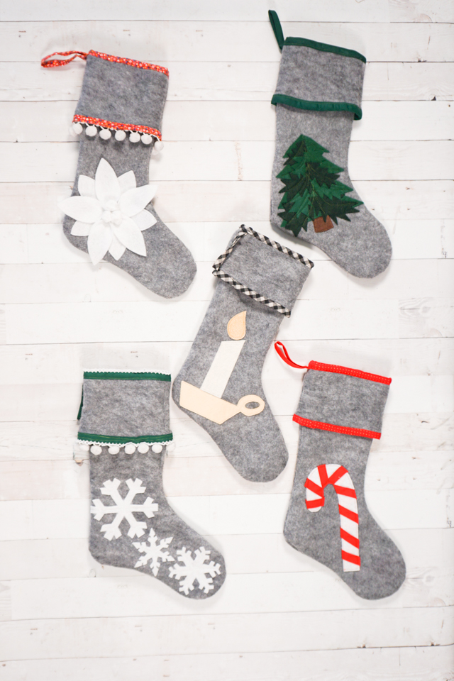 DIY Felt Stocking with a Free Sewing Pattern