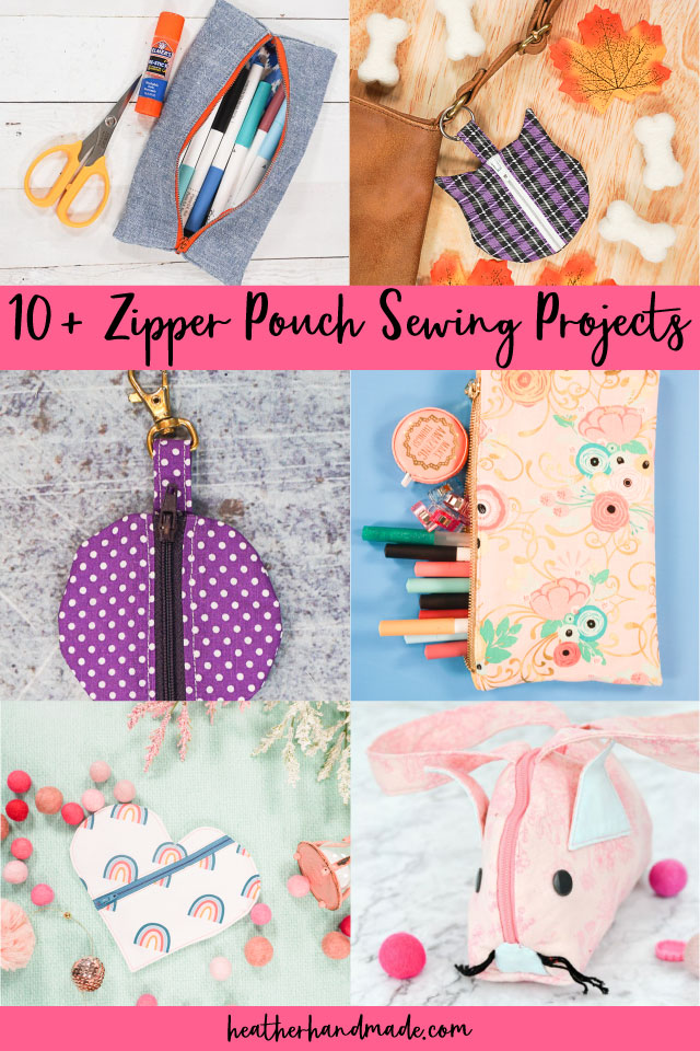 Easy Zipper Pouch Sewing Projects