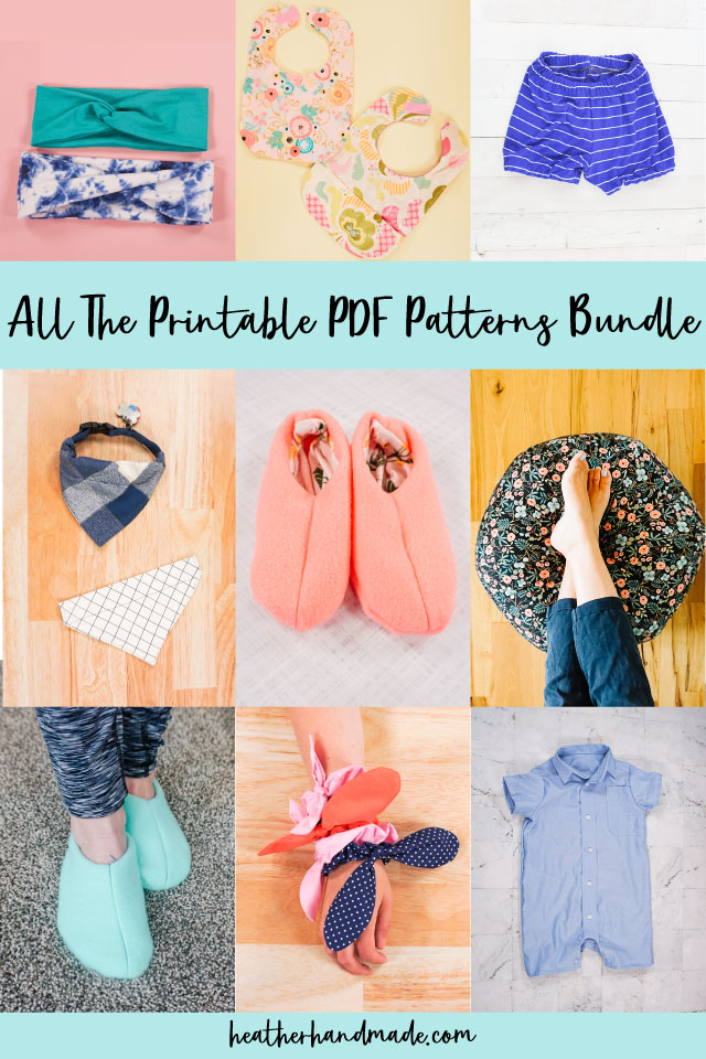 printable pdf pattern bundle