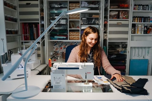 Cricut Bright 360 in a Sewing Room