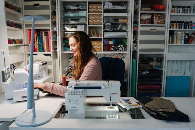 Cricut Bright 360 in a Sewing Room