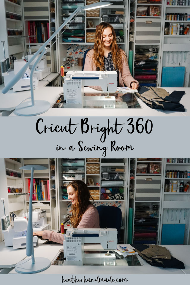 Cricut Bright 360 in a Sewing Room
