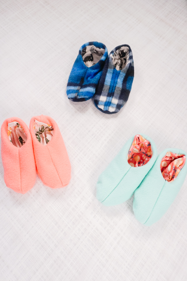 Free Slipper Sewing Pattern for Kids