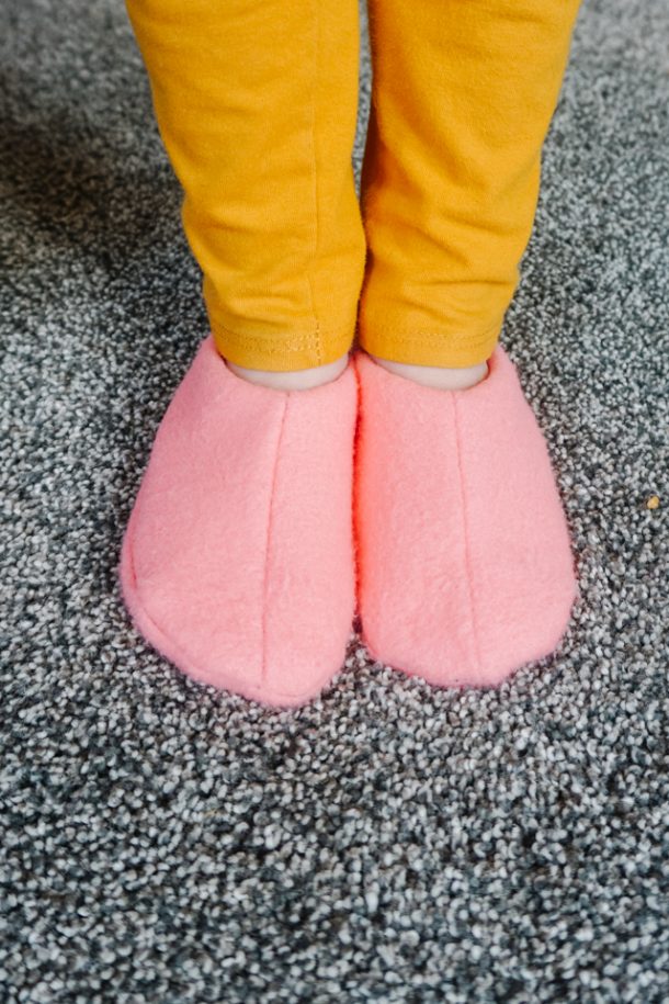 Free Slipper Sewing Pattern for Kids • Heather Handmade