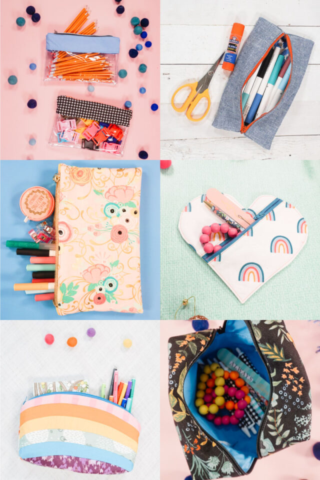 Easy Zipper Pouch Sewing Projects
