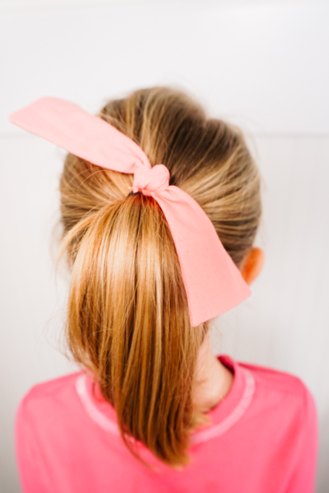 DIY Bow Elastic Hair Ties