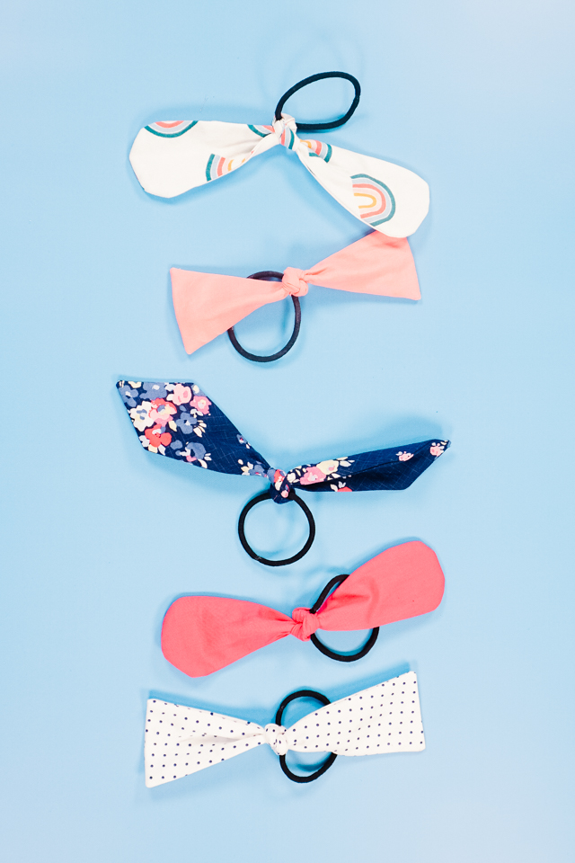 DIY Bow Elastic Hair Ties