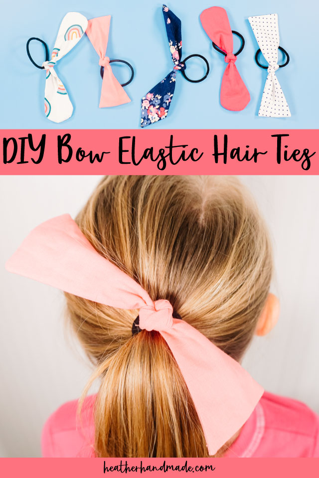 DIY Bow Elastic Hair Ties