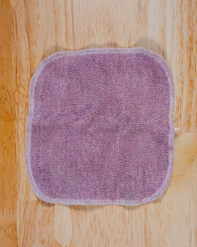 serge the washcloth edges