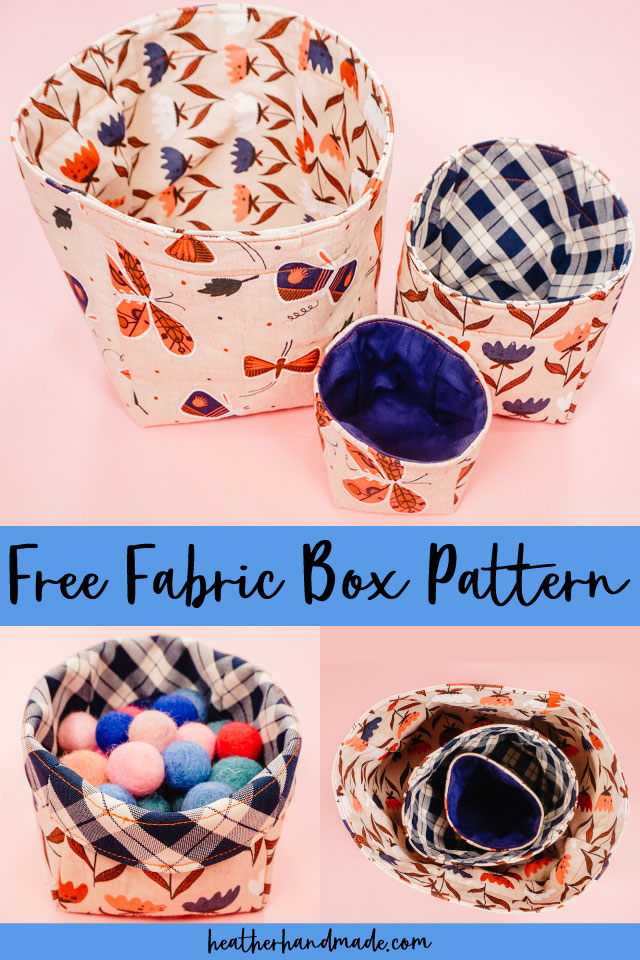 Free Fabric Box Sewing Pattern