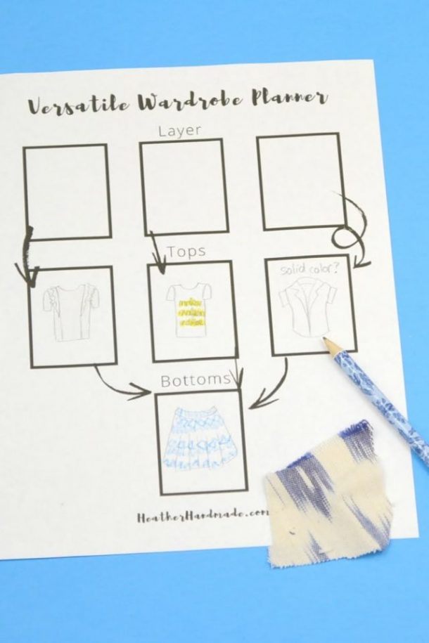 How to Make a Handmade Capsule Wardrobe + Free Printable • Heather Handmade