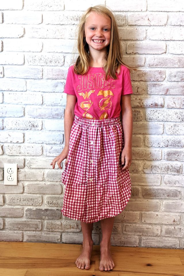 sew girl skirt