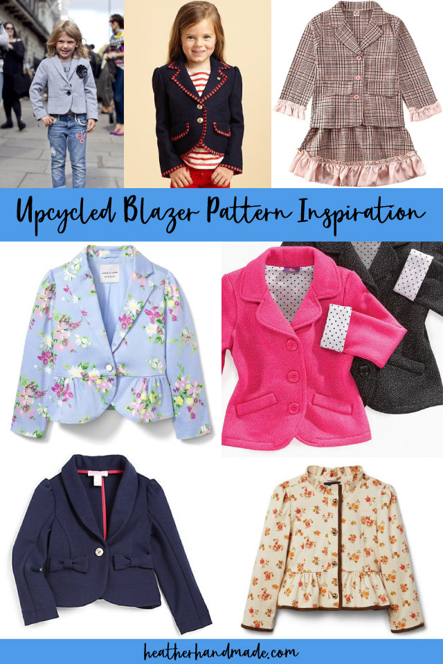 upcycled blazer pattern inspiration