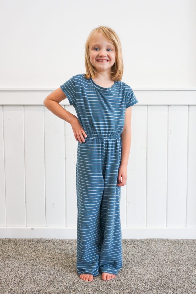 Kid Upcycled T-Shirt Jumpsuit Sewing Pattern