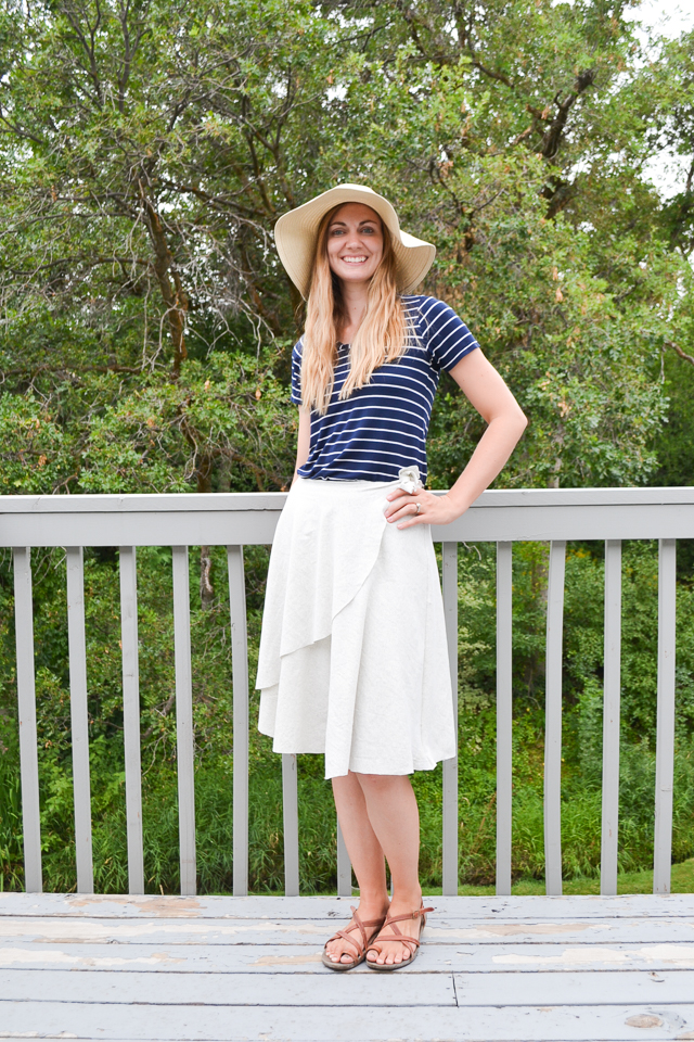 DIY One Seam Wrap Skirt + Free Pattern