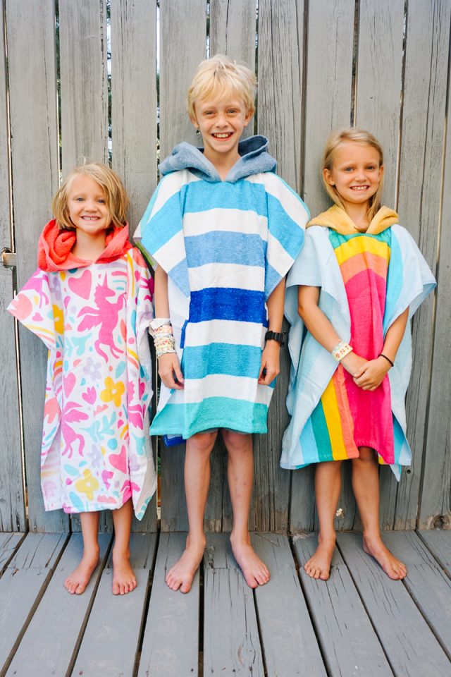 Easy DIY Towel Poncho for Kids