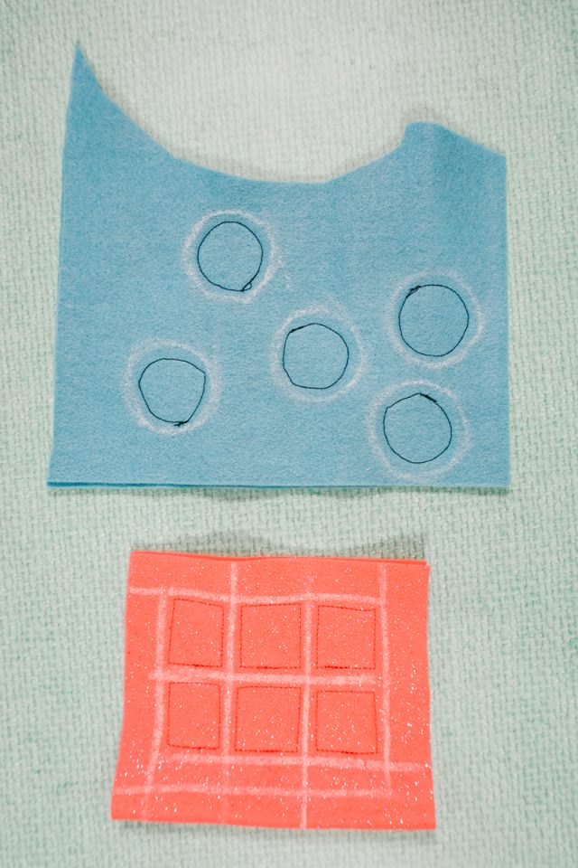 sew felt shapes