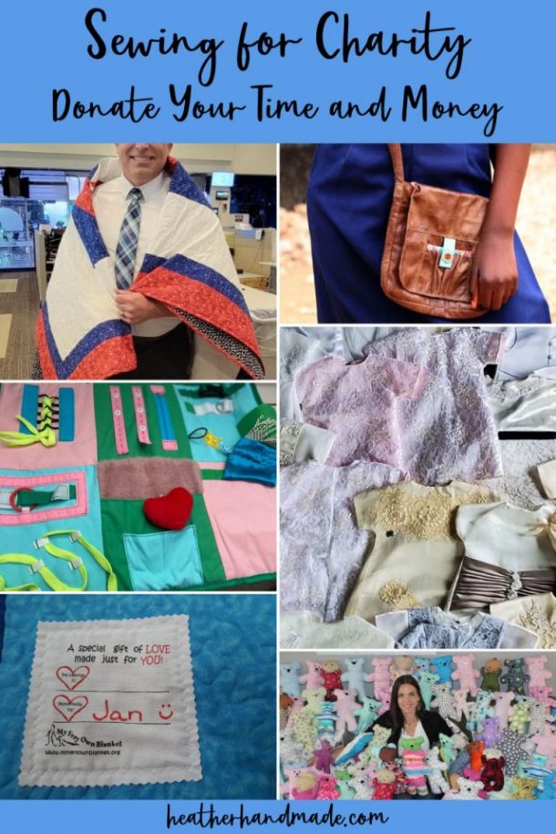 Sewing for Charity Donate your Time and Skills • Heather Handmade