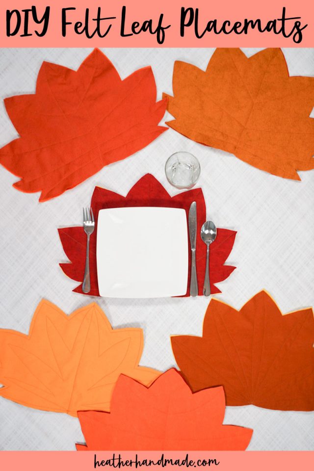 DIY Felt Leaf Placemats