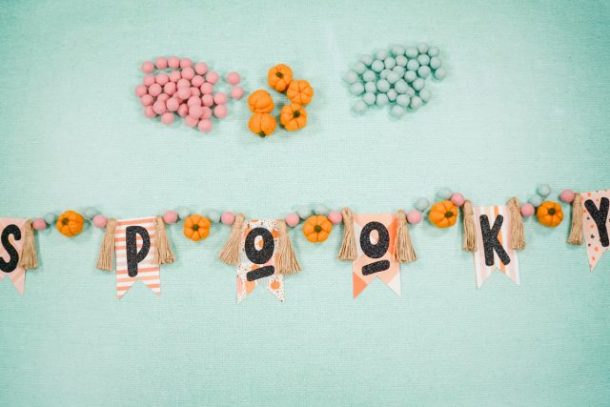 DIY Cute and SPOOKY Halloween Banner • Heather Handmade