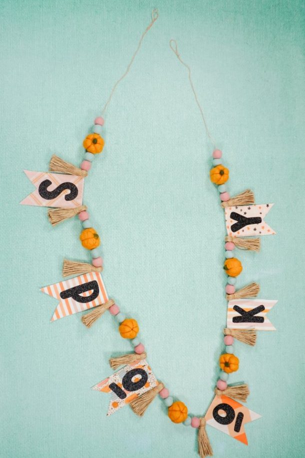 DIY Cute and SPOOKY Halloween Banner • Heather Handmade