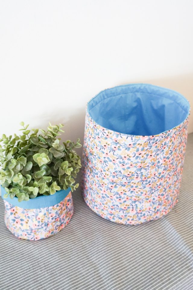 Free Fabric Basket sewing Pattern