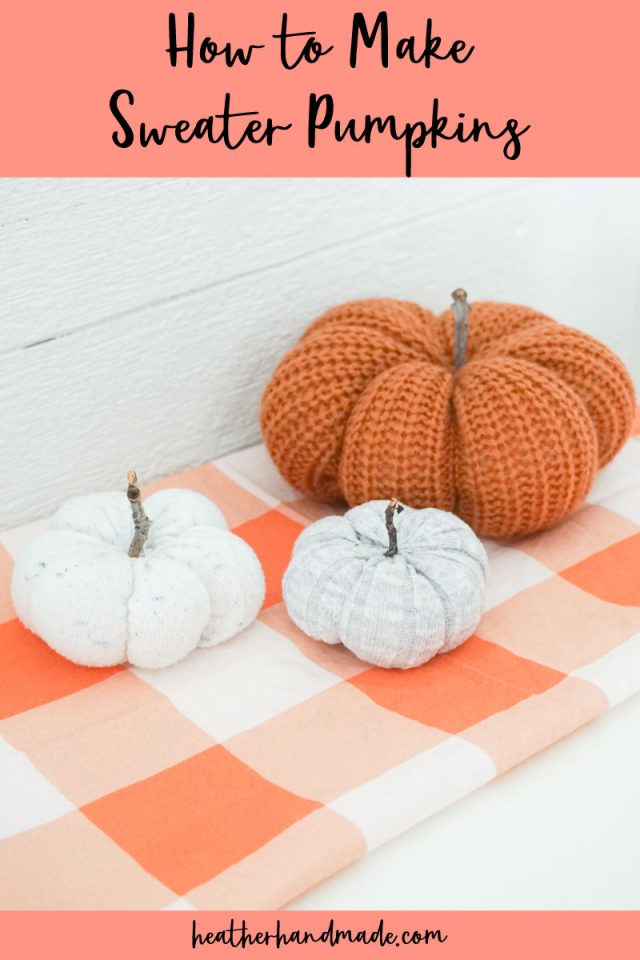 How to Make a Sweater Pumpkin