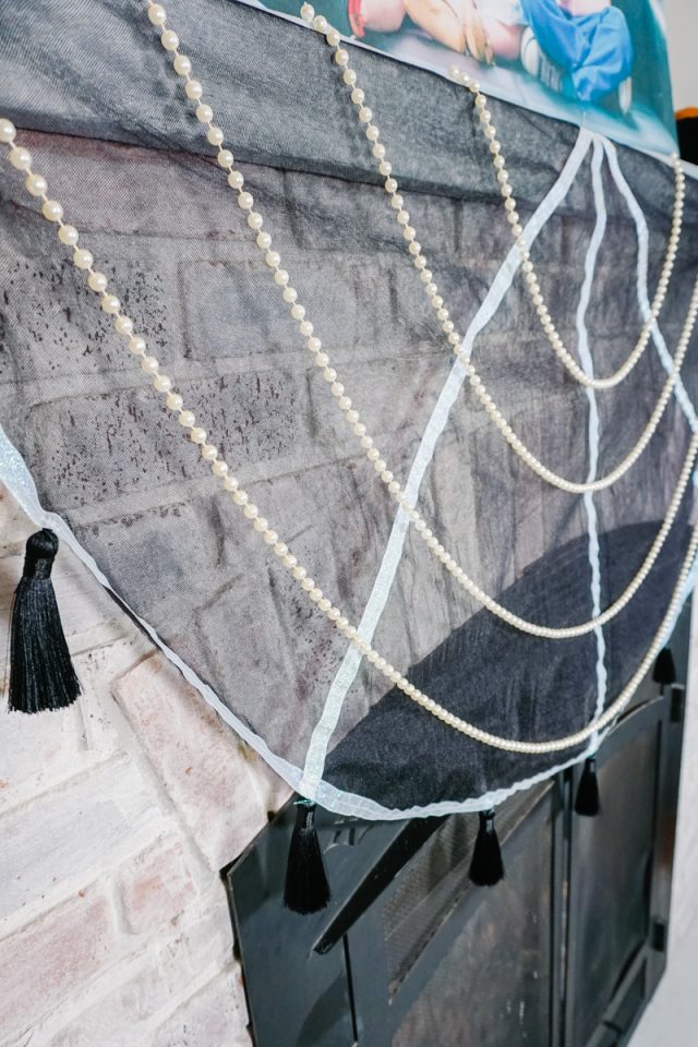 DIY Spider Web Mantle Scarf