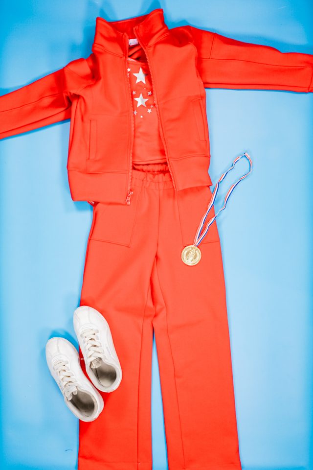 DIY Olympic Gymnast Costume outfit