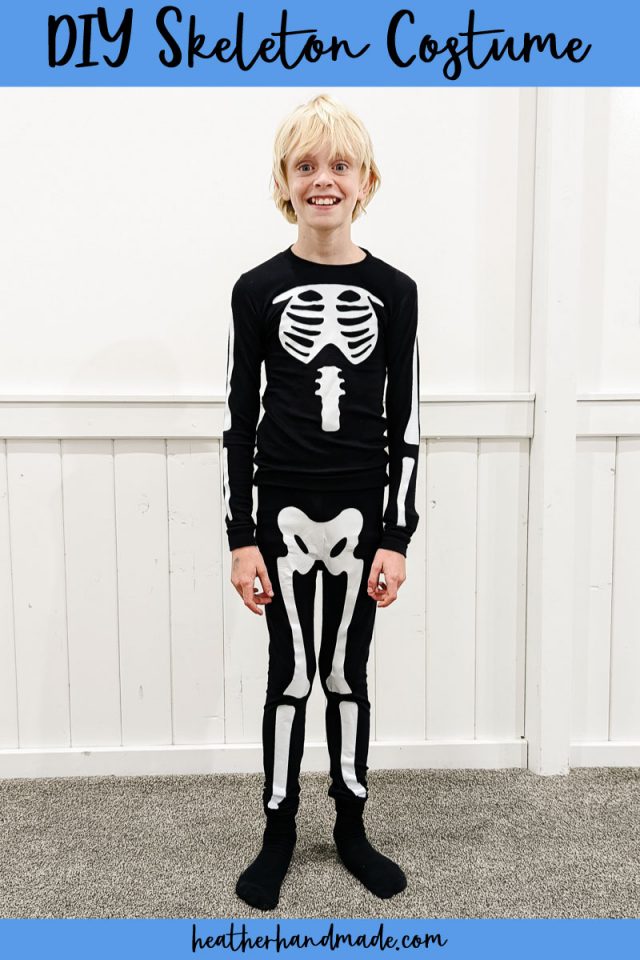 diy skeleton costume