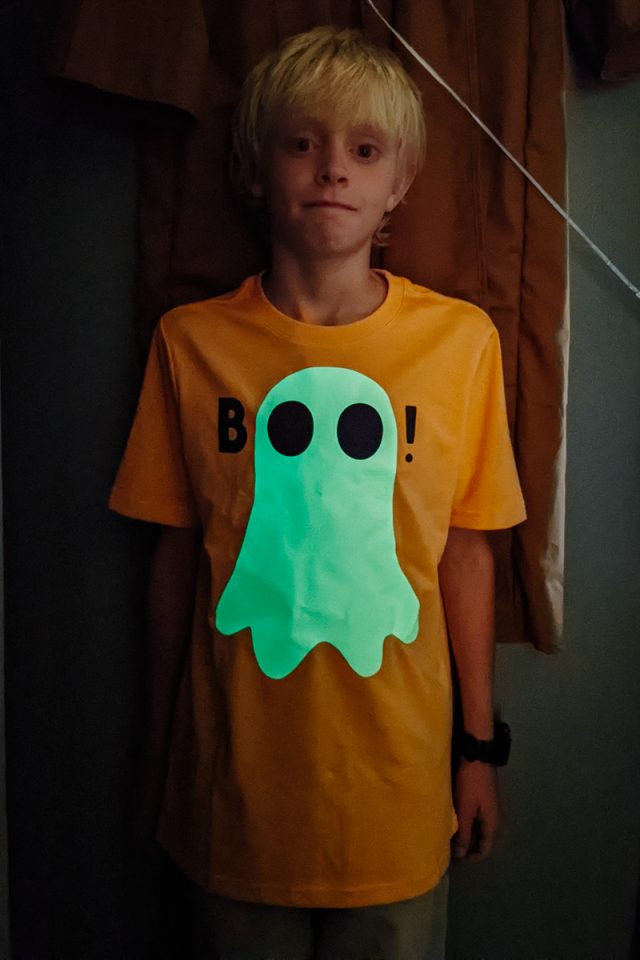 glow in the dark boo ghost svg cut file