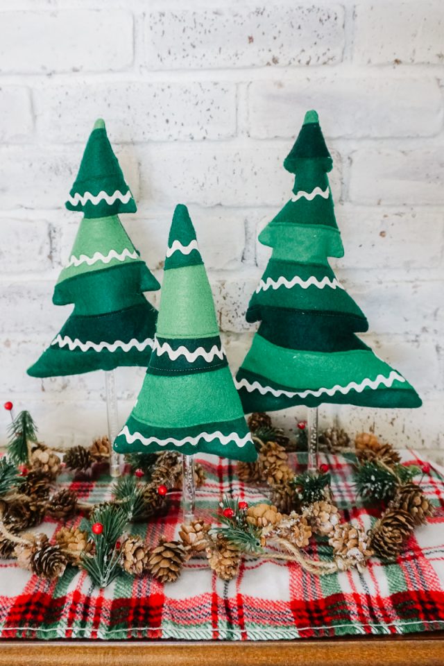 DIY Fabric Tree Decoration for Christmas • Heather Handmade