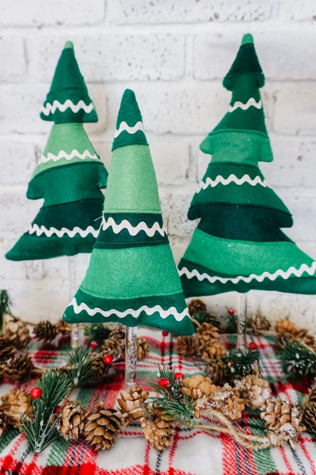 DIY Fabric Tree Decoration for Christmas