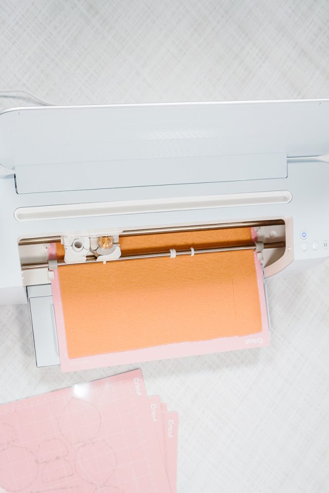 cut out all the pieces from felt and iron on vinyl