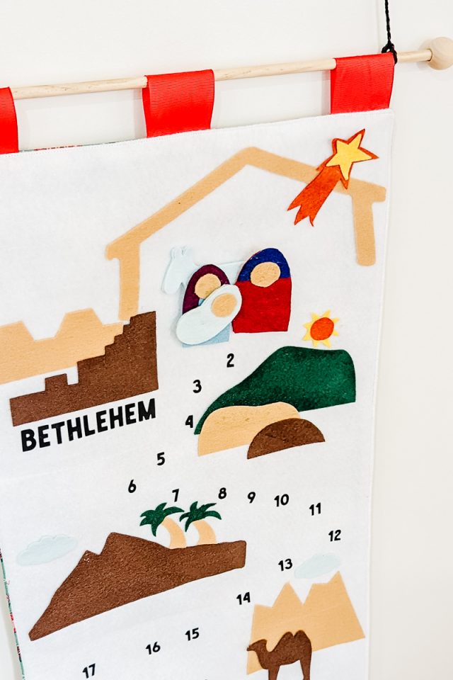 felt nativity advent calendar pattern