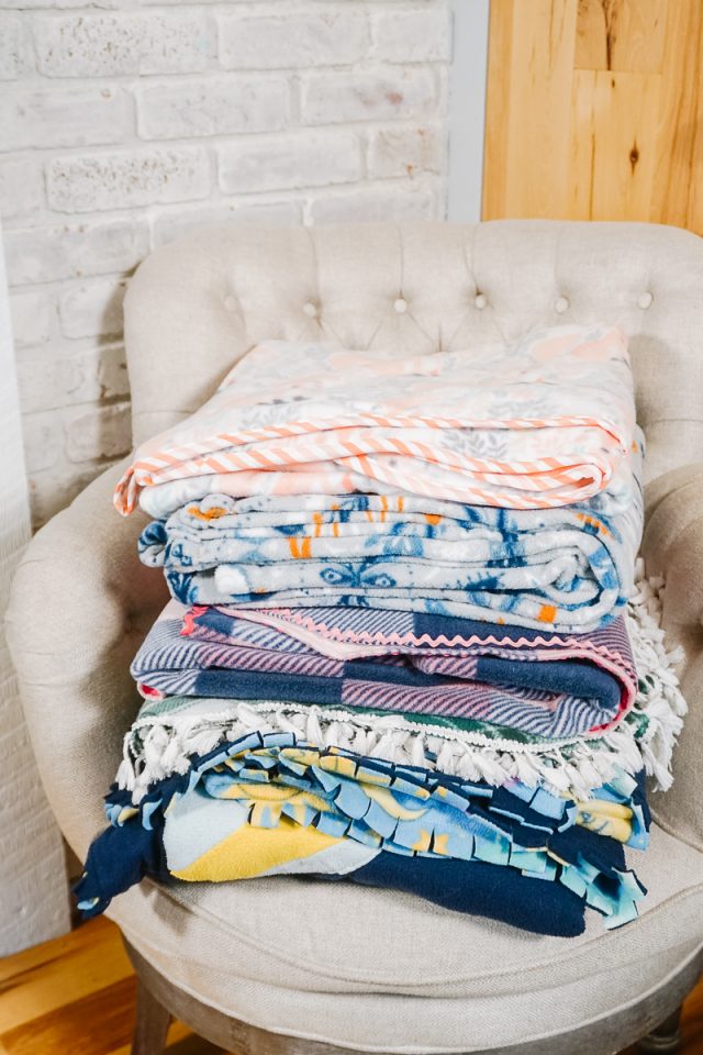 DIY Fleece Blanket: 6 Different Ways • Heather Handmade