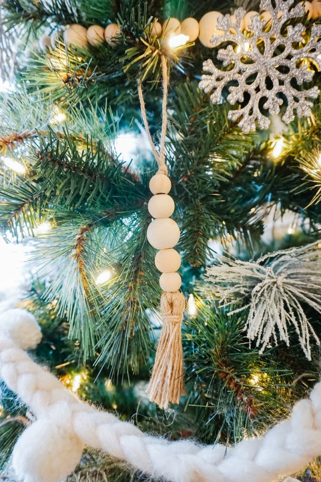 DIY Wood Bead Ornament